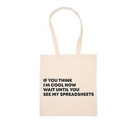 GUNMANTOR Si Tu Penses Que Je Suis Cool Sac à Provisions Beige Réutilisable Durable écologique Reusable Shopping Bag