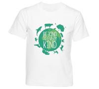 GUNMANTOR Soyez Gentil avec Tout Le Monde T-Shirt Blanc Enfants Garçons Filles Manches Courtes Col Rond