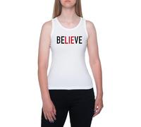 GUNMANTOR Texte De La Chanson Believe De U2 The Fly Zoo TV Blanc sans Manches pour Femmes