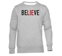 GUNMANTOR Texte De La Chanson Believe De U2 The Fly Zoo TV Gris Pull Hommes Femmes Unisexe Manches Longues Col Rond