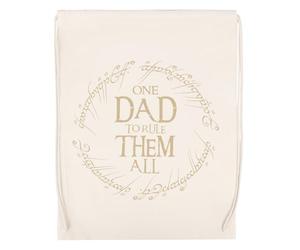 GUNMANTOR Un Père Pour Les Gouverner Tous Beige Sac de Sport Voyage Durable et Respectueux de l'environnemen