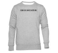 GUNMANTOR Viens Danser avec Moi Gris Pull Hommes Femmes Unisexe Manches Longues Col Rond