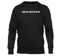 GUNMANTOR Viens Danser avec Moi Noir Pull Hommes Femmes Unisexe Manches Longues Col Rond