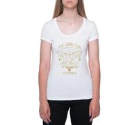 GUNMANTOR Vintage Ketterdam Crow Club Six of Crows T-Shirt Blanc Femme Manches Courtes Col Rond White Womens