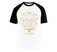 GUNMANTOR Vintage Ketterdam Crow Club Six of Crows T-Shirt De Baseball Blanc pour Hommes Femmes Manches Courtes Unisexe Col Rond White Unisex