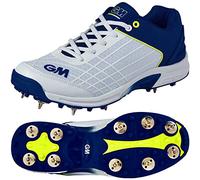 Gunn & Moore Chaussures de Cricket Originales Spike, Blanc (Jaune/Noir/Gris/Blanc)
