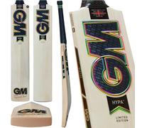 Gunn & Moore GM Batte de Cricket | Hypa | DXM & TTNOW Technologies, Prime English Willow, 404, Lame L555, Taille complète, Convient pour Les Joueurs de 175 cm et Plus