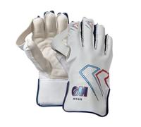 Gunn & Moore GM Gants de Gardien de guichet de Cricket | Mana | Dos de la Main en Similicuir PVC | Doublure en Coton et Paume en Caoutchouc à Picots | Jeunes | 1 Paire