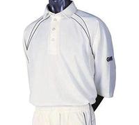 Gunn & Moore Vêtements d'entraînement Polo Homme, Blanc, L
