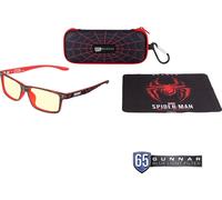 GUNNAR Lunettes de jeu & d'ordinateur | Modèle : Cruz Kids Large (age 8-12), Couleur de la monture : Spider-Man Miles Morales, Couleur des verres : Amber (Bloque 65% de la lumière bleue & 100% de la l