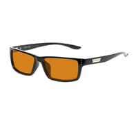 Gunnar - Lunettes de jeu et d'ordinateur - Bloque 98% de la lumière bleue - Riot, Onyx, Amber Max Tint, 57mm