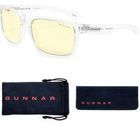 GUNNAR Lunettes de jeu et d'ordinateur - Intercept, Lentilles ambre 65% de lumière bleue et 100% de protection UV - Lunettes anti-lumière bleue pour les yeux, Premium, réduit la fatigue oculaire,