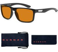 GUNNAR Lunettes de jeu et d'ordinateur Intercept - Monture Onyx, Lentilles Amber MAX, Filtre de lumière bleue 98%, Protection UV 100% - Lunettes anti-lumière bleue protégeant les yeux - Premium