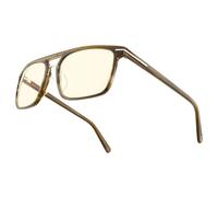 GUNNAR Lunettes de jeu - Verres transparents Barton Sequoia - Blocage de la lumière bleue pour soulager les yeux secs
