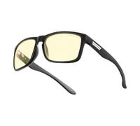 GUNNAR Lunettes de jeu et d'ordinateur | Modèle: Lunettes de lecture Intercept Force:+1.5, Couleur de la monture : Onyx, Teinte de verre: Ambre (Bloque 65% de la lumière bleue & 100% UV) | Verres