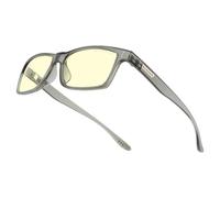 Gunnar Vertex pour jeux vidéo et ordinateur | Couleur de monture : Smoke, Teinte des verres : Ambrés (Bloque 65% de lumière bleue et 100% UV) | Avec filtre de lumière bleue | Lentille brevetée