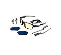 Gunnar Lightning Bolt 360 édition 6 Siege pour jeux vidéo et ordinateur | Teinte des verres : Ambrés (Bloque 65% de lumière bleue et 100% UV) | Avec filtre de lumière bleue | Lentille brevetée