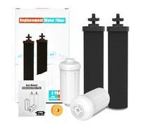 Gunneran Filtre à eau de rechange pour filtre à eau Berkey, 2 filtres à charbon actif et 2 filtres à fluorure