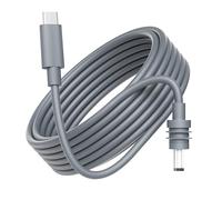 Gunovy Câble USB C vers CC 20 V 5 A pour câble Starlink Mini type C 5 m | Cordon d'alimentation USB C vers CC étanche 5,5 x 2,1 mm, compatible avec le mini câble Starlink 100 W + source PD gris