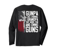 Gunpa Like A Normal Grandpa Fun and Owns Guns (à l'arrière) Manche Longue