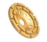 Gunpla 115mm X 22,2mm 4.5 Pouce Diamant Disque de Meulage Double Rangée Tasse Abrasive Roue Segment Meules Boisseaux Angulaire De Broyeur Pour Béton Granit Pierre Maçonnerie Marbre et Enlever Crépis