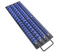 Gunpla Bac d'organisateur de prise SAE 1/4 3/8" 1/2 avec roulement à billes, clip pour rail portable, durable, léger, plateau avec poignée, pour atelier et maison
