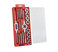 Gunpla UNF et UNC Kit de 20 Tarauds et Matrices SAE 6NC32-1/2NC13 en Alliage Acier de Tungstène et Jeu Outils de Taraudage Filetage Interne et Externe avec Support pour Matrice