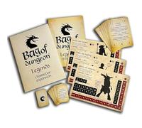 Gunpowder Studios Bag of Dungeon: Legends Character Pack d'extension - Utilisation avec n'importe quel jeu BOD - Comprend un magicien, un halfling, un minotaure - Épée classique et jeu de sorcellerie