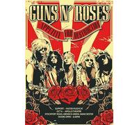 Guns N Roses 2 Affiche de concert rock vintage rétro A4 pour art mural