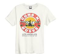 Guns N' Roses Amplified Collection - Vintage Bullet Homme T-Shirt Manches Courtes Blanc cassé XL