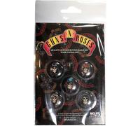 Guns N Roses - Badges "Appetite Skulls" 5er-Pack - Plastique, Métal RO11490 (Taille unique) (Noir)