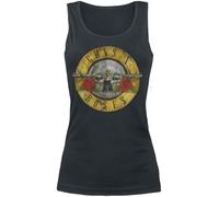 Guns N' Roses Balle Usée Femme Top Noir S 100% Coton Regular/Coupe Standard