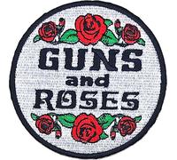 Guns N Roses - brodé - Ecusson à repasser - Coton RO9535 (Taille unique) (Gris/Noir/Rouge)