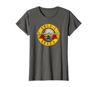 Guns 'n' Roses Bullet Logo by Rock Off T-Shirt, Femme, Asphalte, S