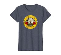 Guns 'n' Roses Bullet Logo by Rock Off T-Shirt, Femme, Bleu Chiné, XXL