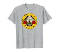 Guns 'n' Roses Bullet Logo by Rock Off T-Shirt, Homme, Gris Chiné, 5XL