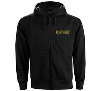Guns N' Roses Classic Logo (Back Print) Sweat-Shirt À Capuche, Noir (Black Black), Large Homme