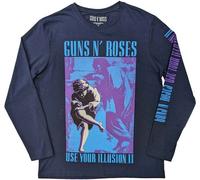 Guns N Roses - "Get In The Ring Tour 1991-1992" T-shirt unie homme/femme manches longues RO9450 (S) (Bleu marine)