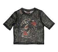 Rock Off officially licensed products Guns N' Roses Mesh Crop Top T Shirt Firepower Nouveau Officiel Femme Noir Size S