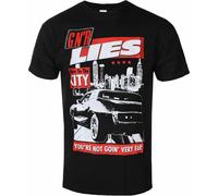 Guns N Roses - "Move To The City" T-shirt Homme/Femme Unie RO454 (XL) (Noir)