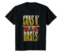 Guns N' Roses Officielles Big Guns T-Shirt, Enfant, Noir, 12 Ans
