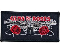 Guns N Roses - Pistolets à l'ancienne - Ecusson à repasser - Coton RO8786 (Taille unique) (Noir/Rouge/Blanc)