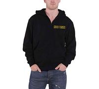 Guns N Roses Sweat-Shirt À Capuche Classic Band Logo Nouveau Officiel Homme Noir Size XL
