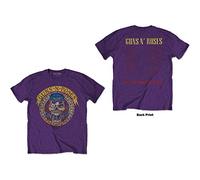 Guns N Roses - T-Shirt # L Unisex Purple # Skull Circle [Import]