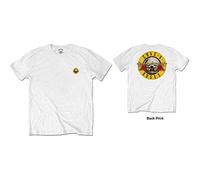 Guns N Roses - T-Shirt # L Unisex White # Classic Logo [Import]