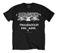 Guns N Roses - T-Shirt # M Black Unisex # Troubadour Flyer [Import]