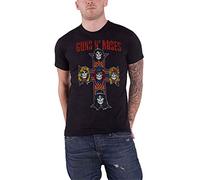 Guns N Roses - T-Shirt # S Unisex Black # Vintage Cross [Import]