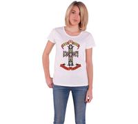 Guns N Roses - T-Shirt # XL Ladies White # Appetite for Destruction [Import]