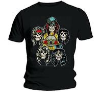 Guns N Roses - T-Shirt # XXL Black Unisex # Vintage Heads [Import]