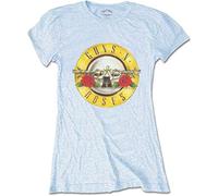 Guns N Roses - T-Shirt # XXL Blue Femmina # Classic Bullet Logo [Import]